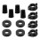 Replacement Kit Compatible with Berkey Water Filter System Elements, 4 Wing Nuts Washers Silicone Plugs 1