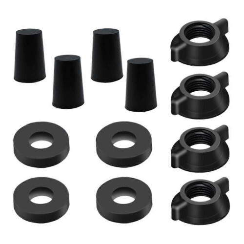 Replacement Kit Compatible with Berkey Water Filter System Elements, 4 Wing Nuts Washers Silicone Plugs