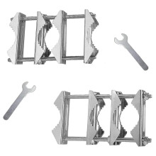 Mastklemme V-Block mit Schrauben zur Montage von runden und quadratischen Rohren 1-1,8 Zoll