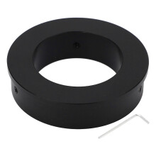 Anello adattatore per fotocamera da microscopio 76mm a 50mm, lega di alluminio, compatibile con obiettivi monoculari attacco C 120x 180x 300x