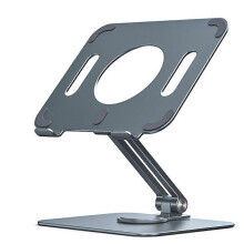 Draagbare, 360 draaibare tabletstandaard van aluminiumlegering voor op het bureau.