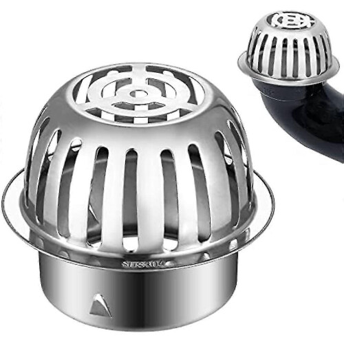Stainless Steel Gutter Balloon Guard Filter, Durable Leaf Debris Protection for Downpipe