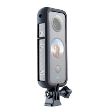 Protective Frame Mount Cage with Tripod Base Adapter, Compatible with Insta360 One X2, PC Plastic Durable Cooling Design