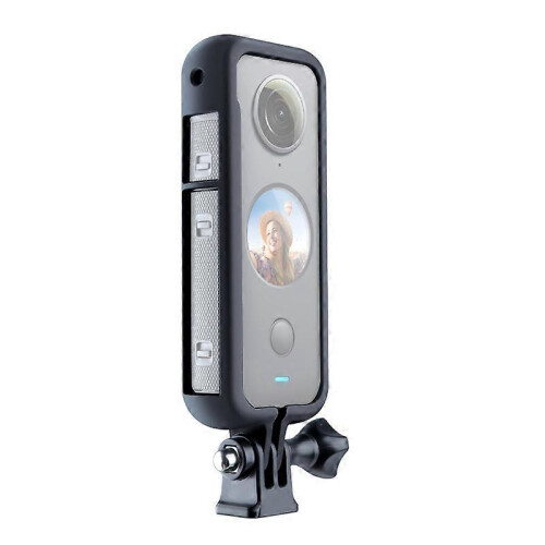 Protective Frame Mount Cage with Tripod Base Adapter, Compatible with Insta360 One X2, PC Plastic Durable Cooling Design