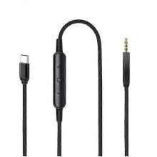 USB C to 2.5mm Male Cable Compatible with Bose QC25 QC35 QC45 NC700 Headphones with Inline Microphone and Remote Control, 150cm Black