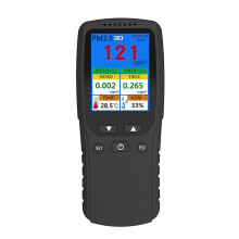 9 in 1 Air Quality Monitor for Indoor Outdoor, Detector for PM2.5 PM1.0 PM10 HCHO TVOC, Temperature Humidity Sensor