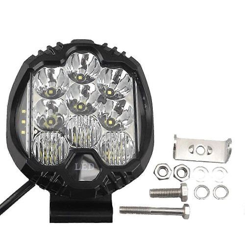 Farol de Trabalho LED 5 Polegadas 6000K Feixe de Ponto, Compatível com Jeep ATV SUV Caminhão Barco