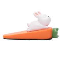 Door Stopper Cute Animal Rabbit PVC Soft Plastic Wedge Windproof Collision Prevention Decorative