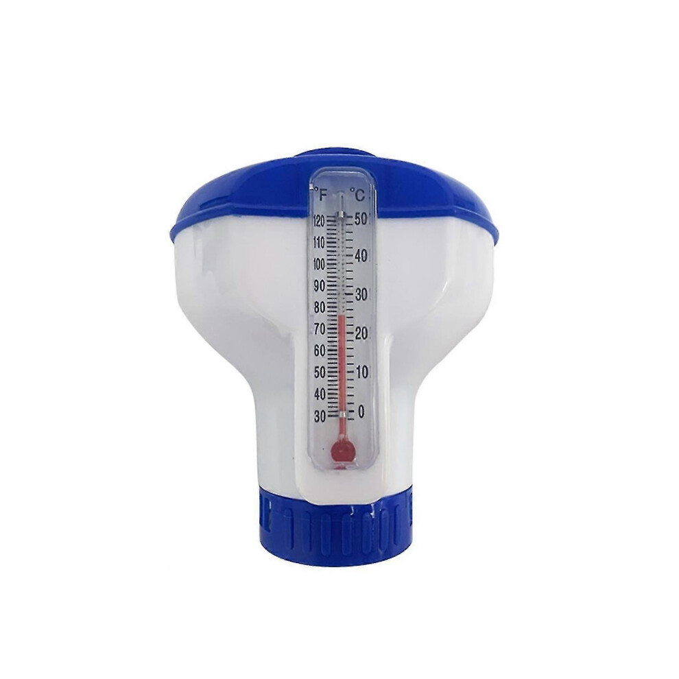 2 In 1 Floating Swimming Pool Chlorine Dispenser And Thermometer For Pools Up To 30M 6944168418007