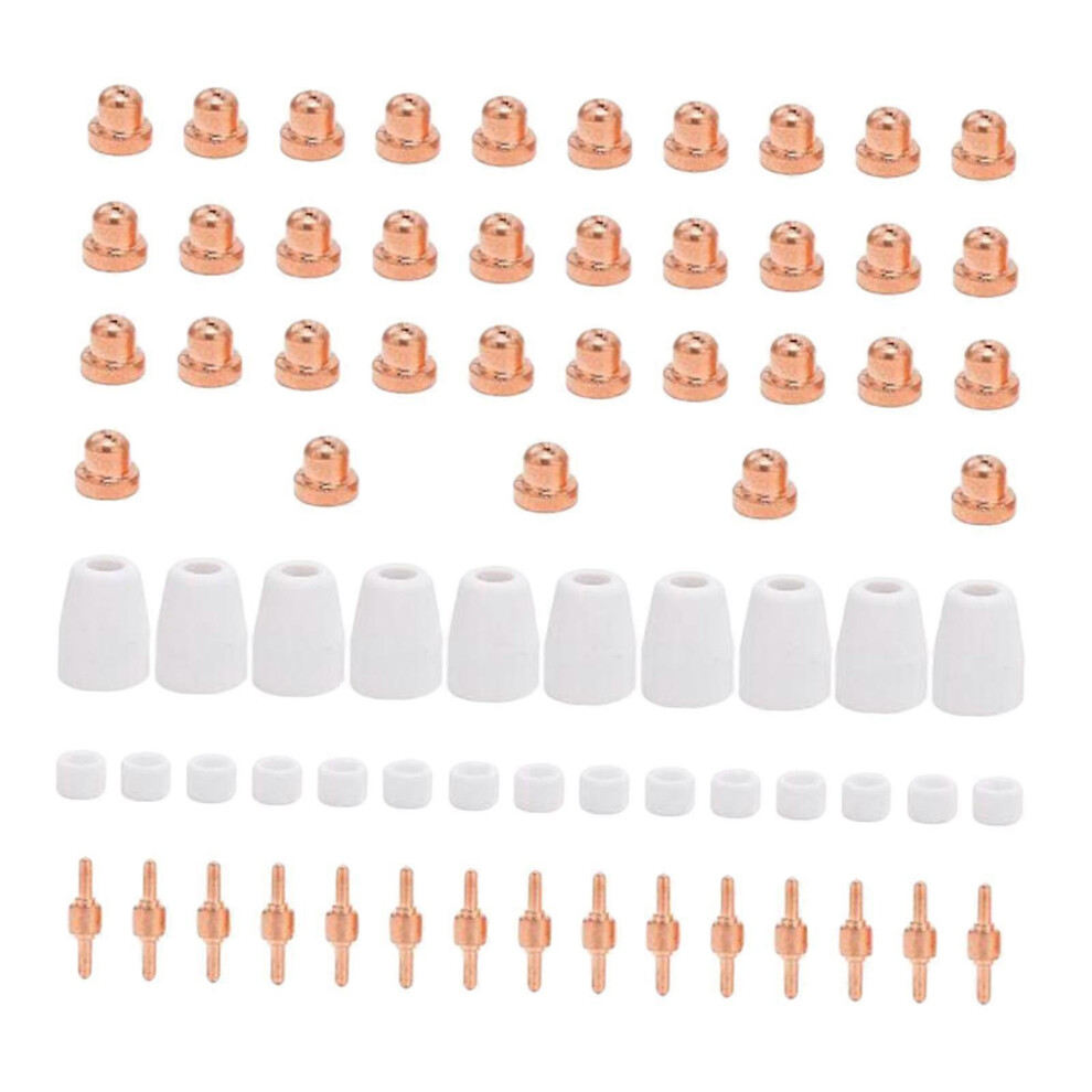 Plasma Cutter Nozzle Electrodes Tips Set Compatible With Pt-31 Lg-40 Cut40 Cut50 Lgk50 6901168421857