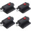 Automatic Spring Loaded Door Latch with Spring Button, Black, 10-Piece Set 1