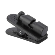Clip pour talkie-walkie, noir, clip multifonction compatible avec casque et microphone