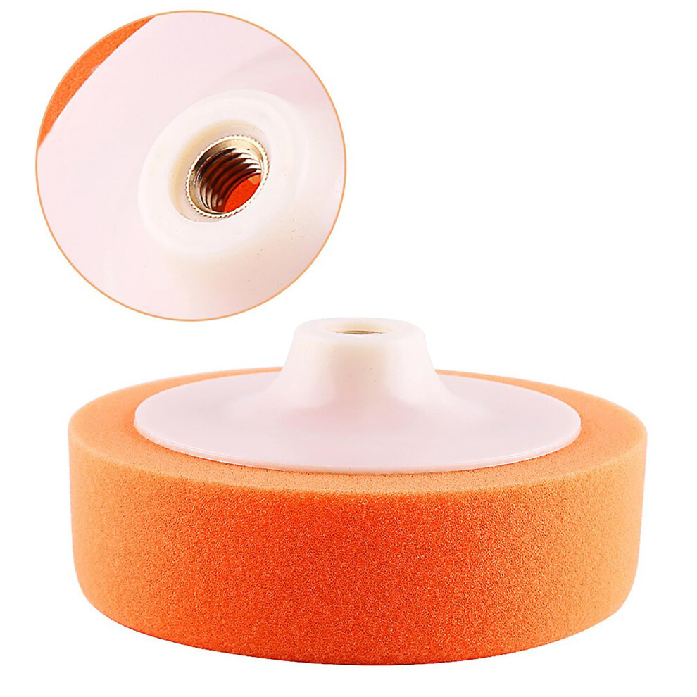 Sponge Polishing Pad Wheel 6 Inch 15Cm Orange Compatible With Car Polisher Buffer For Waxing Buffing 6901168430842