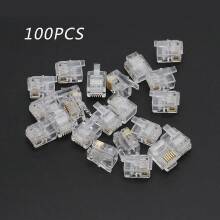 RJ12 6P6C Modularstecker, 6-poliger Stecker für starre Telefonkabel