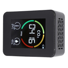 Przenośny monitor jakości powietrza USB do pomiaru CO2, temperatury i wilgotności