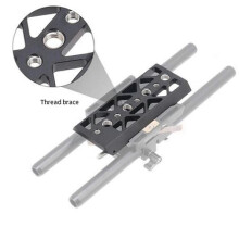 Plaque de base en fer compatible avec BMPCC 4K 6K A7S3 JTZ, cage de skateboard à queue d'aronde, alliage d'aluminium léger
