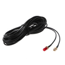 10 m langes RP-SMA-Antennenverlängerungskabel (Stecker auf Buchse) RG174, kompatibel mit Meraki, D-Link und Linksys WLAN-Routern