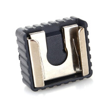 Adaptador de zapata con rosca de 1/4 de pulgada para flash de cámara, compatible con soportes para trípodes de iluminación.