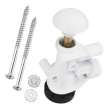 Waterkraan voor campertoilet, compatibel met Dometic 9108552918 DOM69FR DOM89FR 385314349, gemaakt van ABS en roestvrij staal.