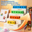 Blocs d'alphabet en bois de grande taille 25mm, jeu-UN 9