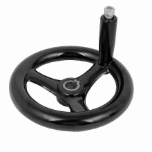Handrad 15 mm x 150 mm Fräsmaschine 3-Speichen mit drehbarem Griff