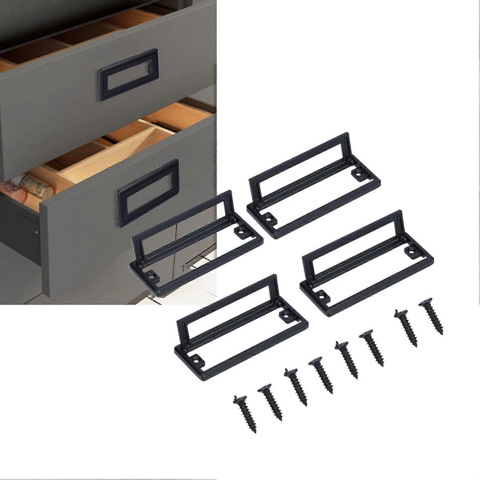 Zinc Alloy Recessed Door Handle For Sliding Cabinets Drawers 96Mm Hole Spacing 6901168434628