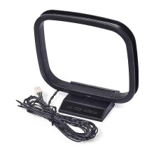 AM/FM-Radioantenne, 360-Rundstrahlantenne mit ausklappbarem Standfuß, kompatibel mit Sony Sharp HiFi-Audio-Receiversystemen