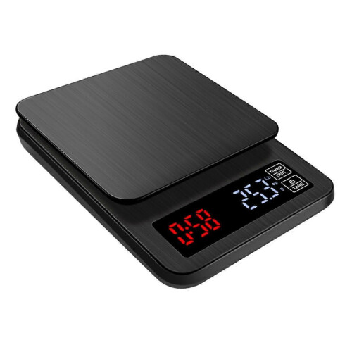 Digital Coffee Scale with Timer USB Powered LED Display Compact Kitchen Scale for Baking and Espresso