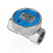 Digitale waterdichte debietmeter voor water en olie, DN20 DN25 roestvrij staal, 1% nauwkeurigheid