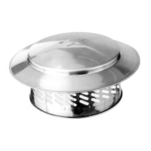 Stainless Steel Chimney Cap Roof Vent Cover Rainproof Umbrella Design