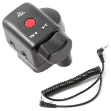 Télécommande LANC compatible avec les caméscopes Sony et Panasonic ; prise jack 2,5 mm ; contrôle du zoom et enregistrement.