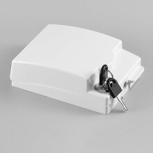 Boîte de prise extérieure étanche avec couvercle à serrure à clé, auto-agrippante pour une installation facile, type 86