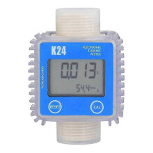 Digitale dieselbrandstofdebietmeter K24 turbine LCD voor chemicaliën, water, zeewater en vloeistoffen