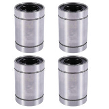 LM25UU Lineair kogellager 25 mm, 4-pack met dubbele rubberen afdichtingen voor lineaire beweging, 40 mm buitendiameter, 59 mm lengte