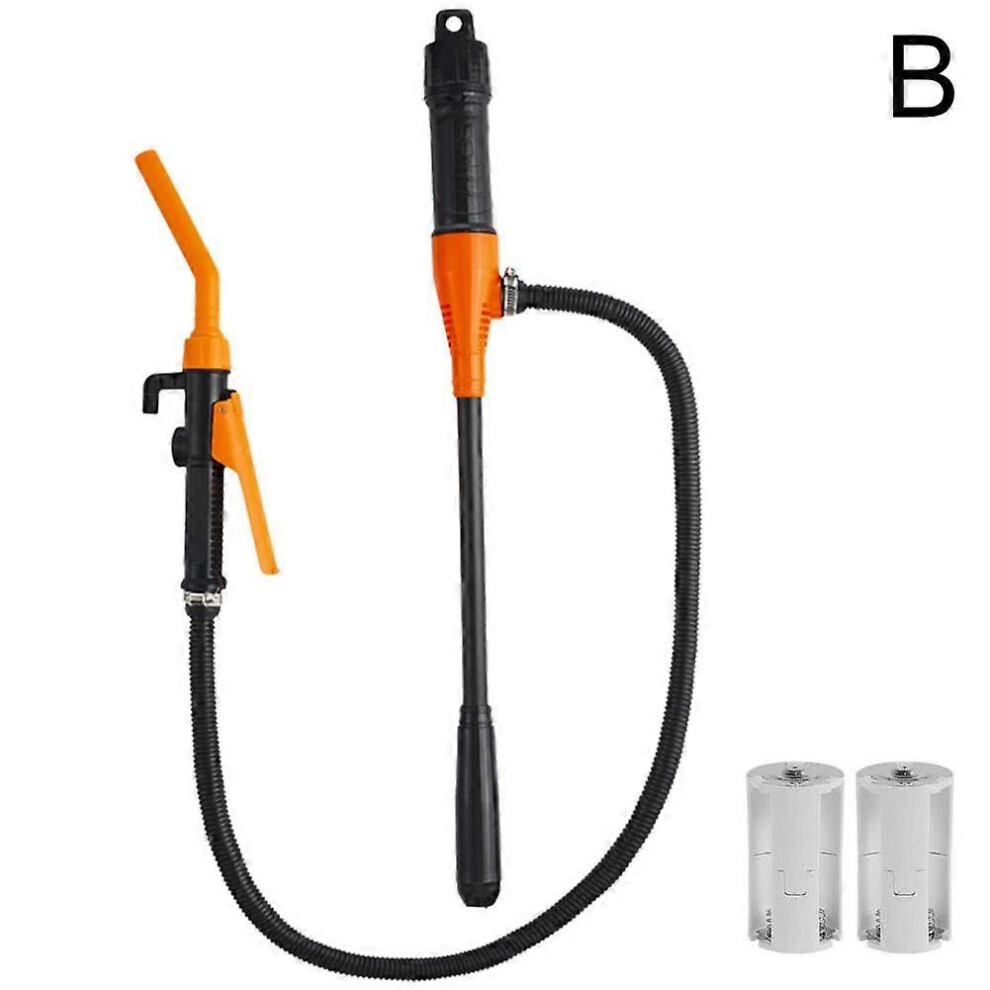 Fuel Transfer Pump, Battery Operated, 2.4 Gpm Flow, Adjustable Nozzle, Portable For Gas Diesel 6901168454107