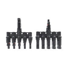 Conector MC4 en Y para panel solar, 1 a 5 derivaciones paralelas, 1000 V 30 A IP67, 5 opciones de color etiquetadas