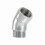135 Shower Elbow Adapter, G1/2 Solid Brass Chrome Extension Arm for Handheld Hose 1
