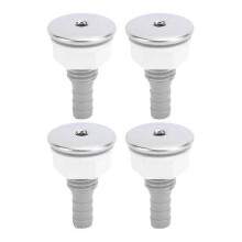 Zestaw 4 dysz PVC Bubble Jet do wanien i spa basenowych, zestaw prostych dysz powietrznych, kompatybilny ze standardowymi wlotami