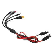 Kabel adaptera do panelu słonecznego MC4, kompatybilny ze złączami DC7909 XT60 5521 30A, odporny na warunki atmosferyczne, do użytku na zewnątrz