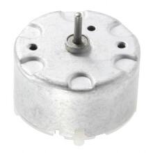 Motor de CC de 32 mm, 2700 RPM, 1,5-12 V, de metal plateado.