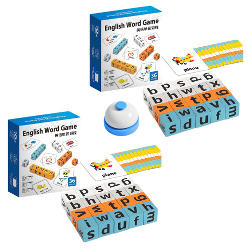 Spelling Learni Wooden Letter Cubes Learning Toy for Kids-A 1