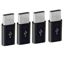 Lot de 4 adaptateurs USB-C, compatibles avec les accessoires USB 2.0 pour le chargement et le transfert de données