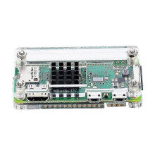 Acryl behuizing compatibel met Raspberry Pi Zero W en Pi Zero met GPIO-pinheader en koelplaat.
