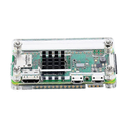 Acryl behuizing compatibel met Raspberry Pi Zero W en Pi Zero met GPIO-pinheader en koelplaat.