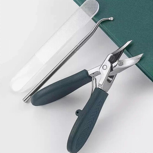 Ensemble de 3 coupe-ongles biseautés anti-éclaboussures à large ouverture 2