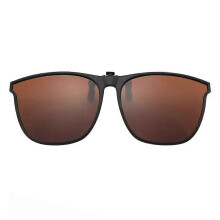 (Teal film) Interferek New Polarized Clip-On Flip up Sunglasses, Interferek Clip on Sunglass