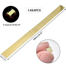 Self Adhesive Mini Square Glass Mirror Tiles 5x5mm, Silver, 5 Meters Roll for DIY Craft