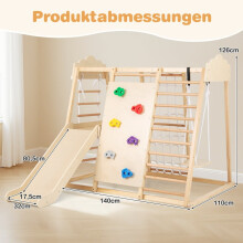 8-in-1 Indoor-Spielplatz mit Rutsche und Schaukel