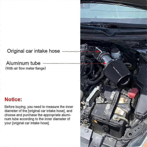Adaptador Base de Montagem de Sensor de Fluxo de Ar Compatível com Nissan Ford Honda, Alumínio 3 Polegadas 1