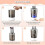 Electric Makeup Brush Cleaner Machine Sonic Vibration 2 Modes USB Charging Automatic Cleaning Mat 2